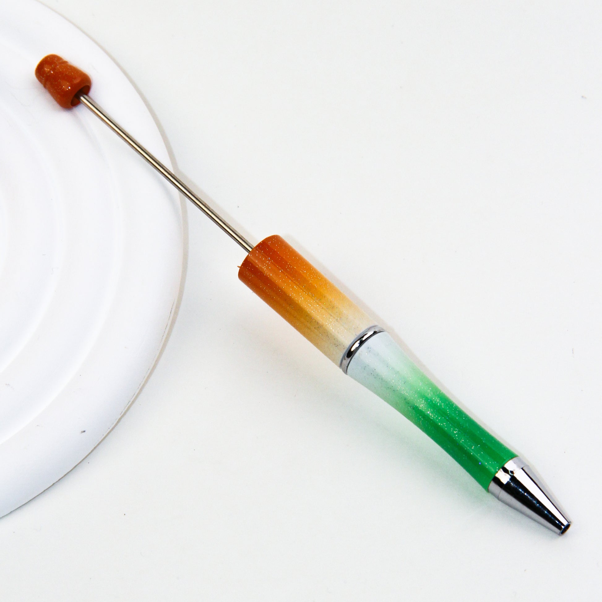 Gradient Glitter Orange-Green #46