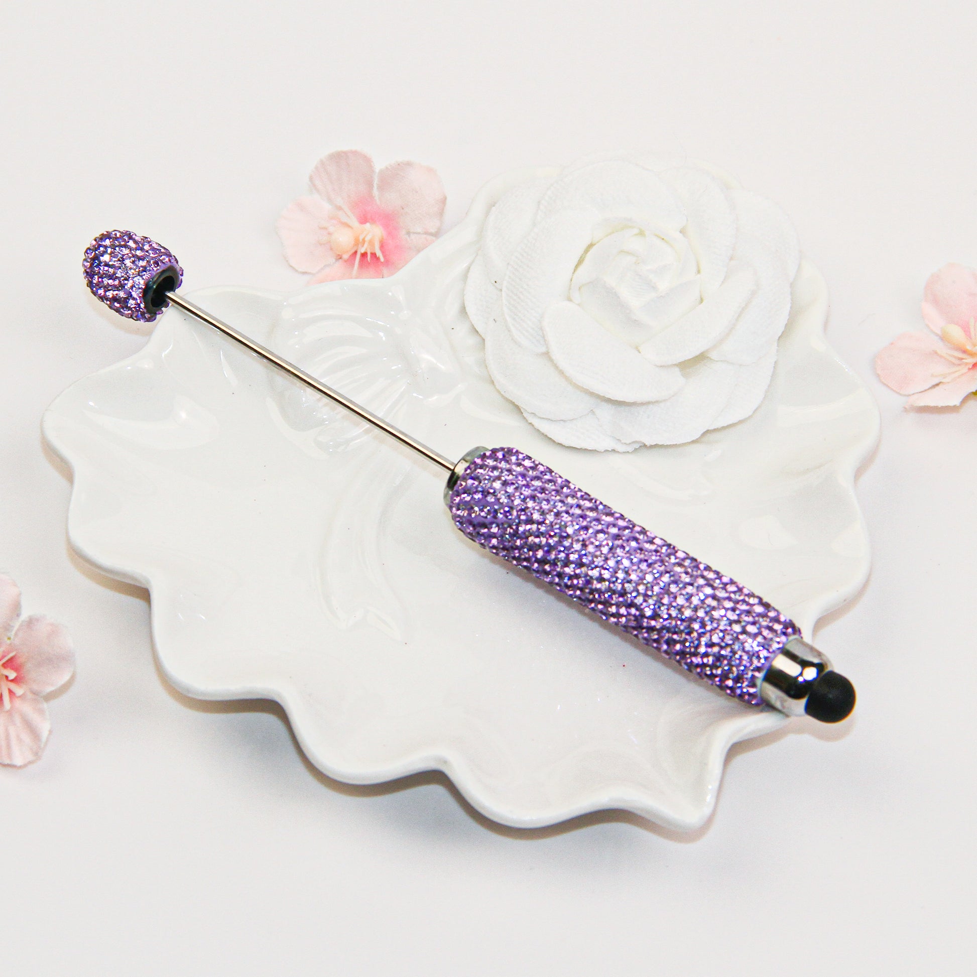 Rhinestone Beadable Stylus Pen