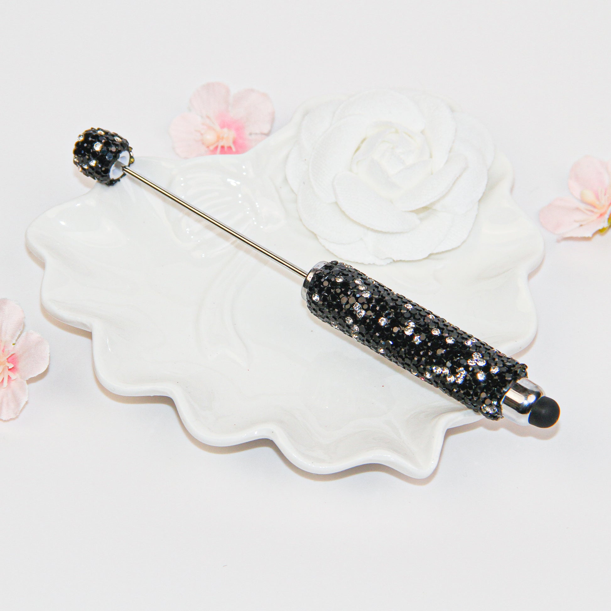 Rhinestone Beadable Stylus Pen
