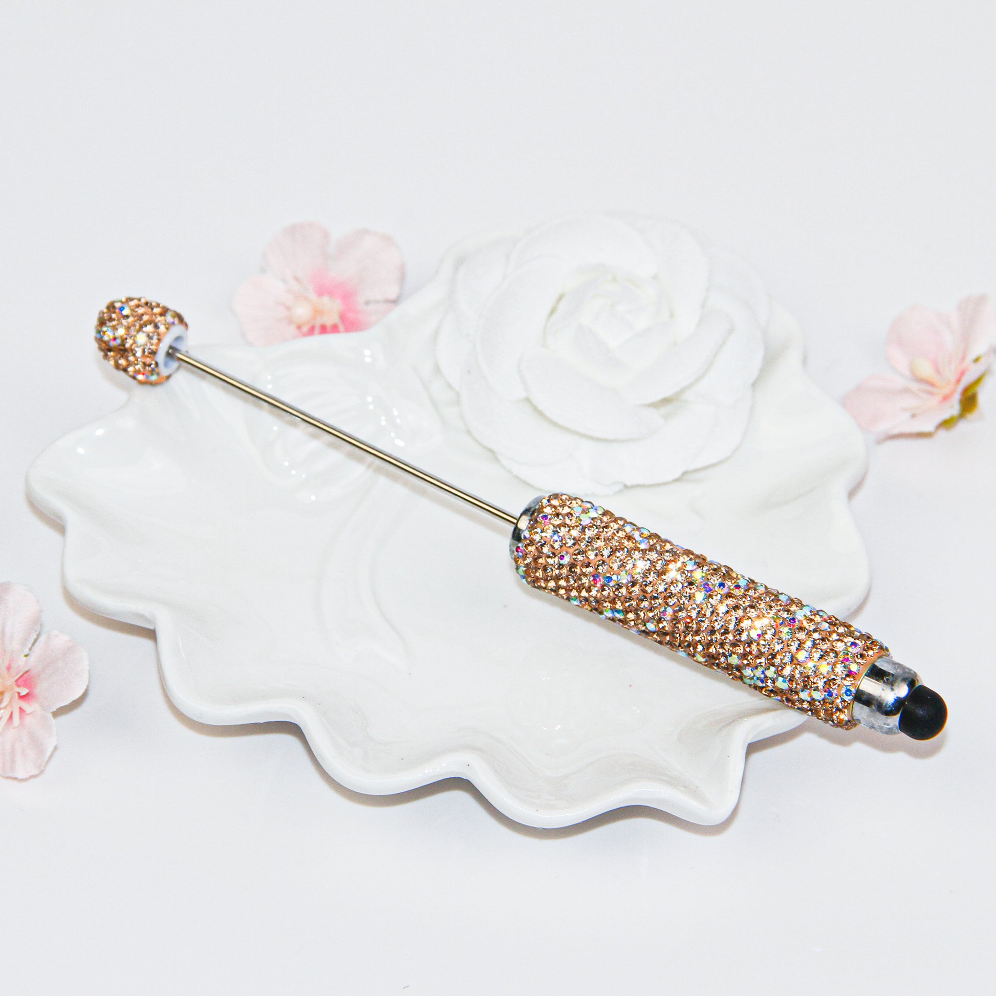 Rhinestone Beadable Stylus Pen
