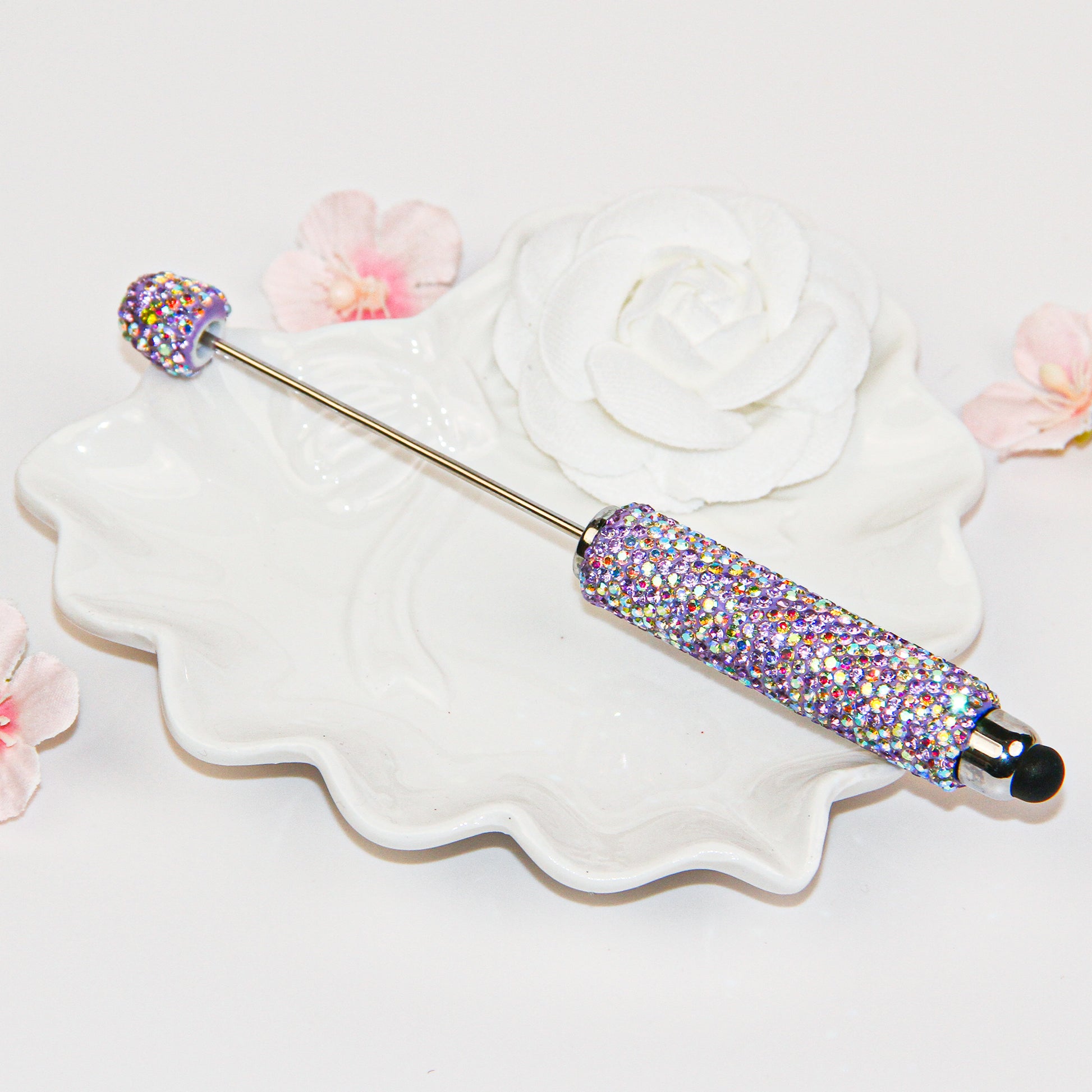 Rhinestone Beadable Stylus Pen