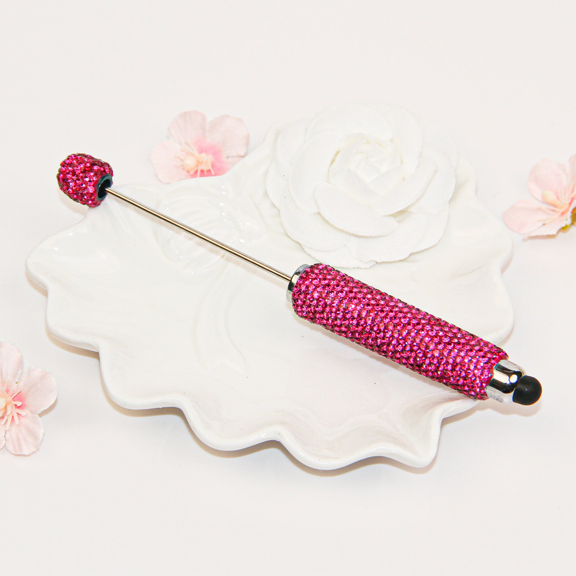 Rhinestone Beadable Stylus Pen