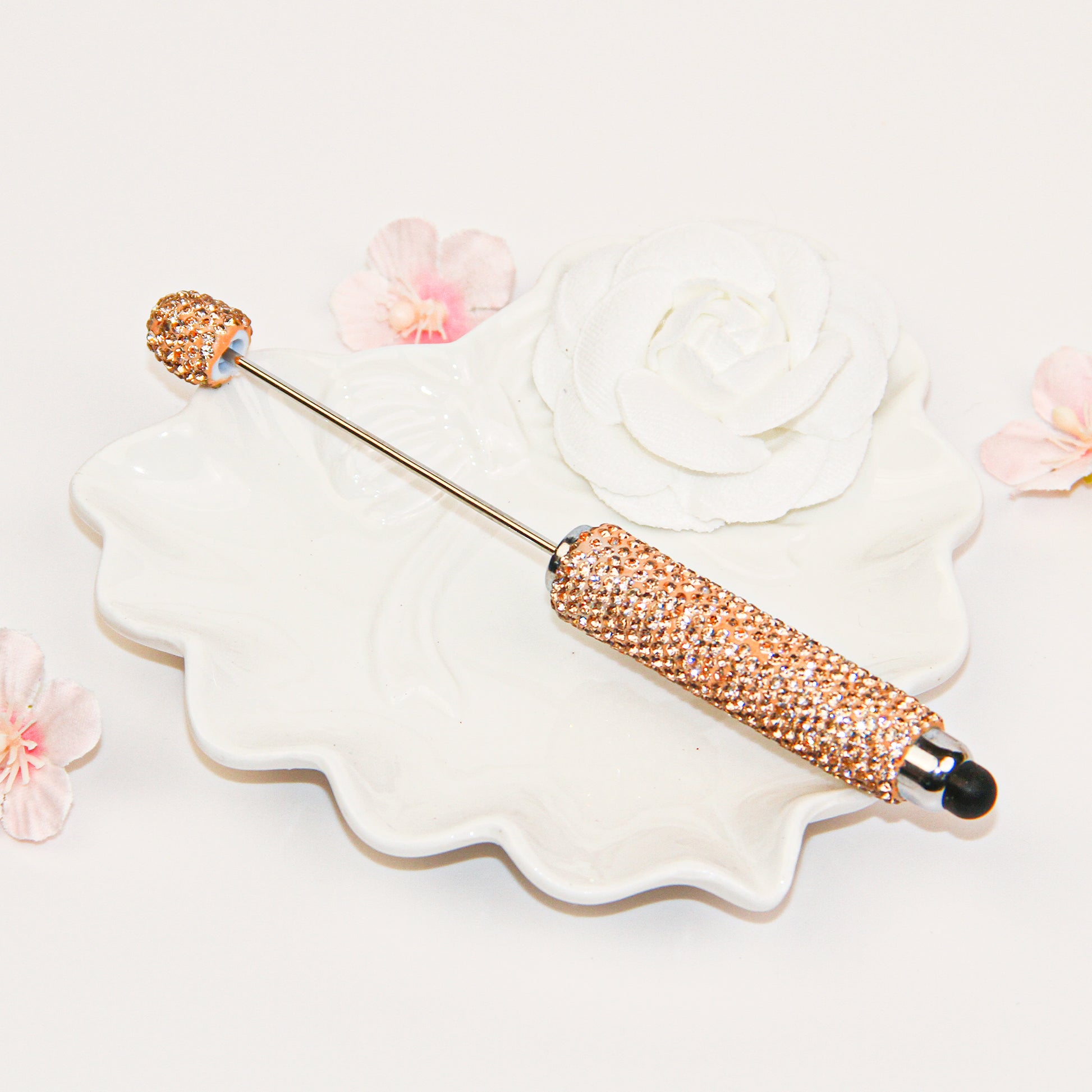 Rhinestone Beadable Stylus Pen