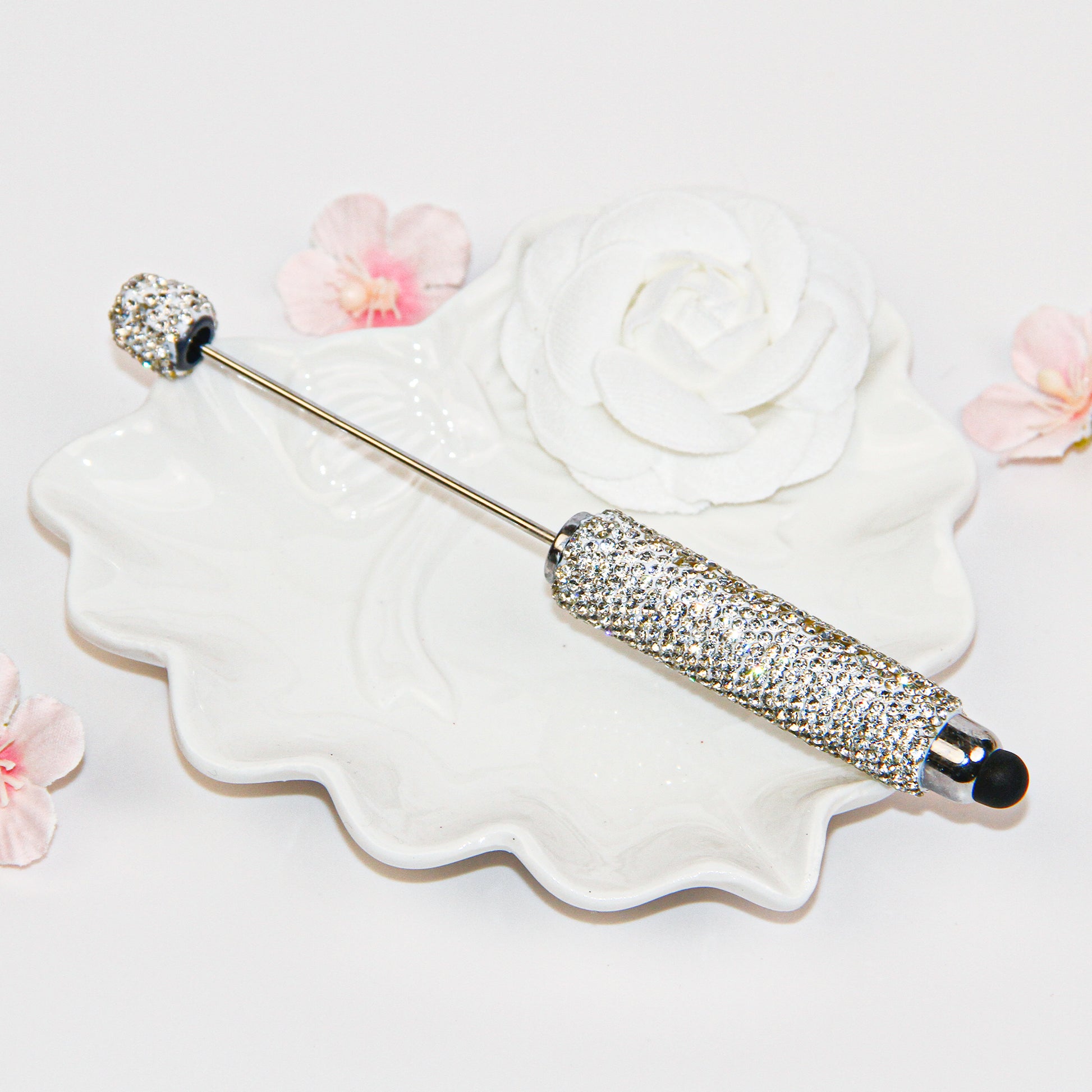 Rhinestone Beadable Stylus Pen