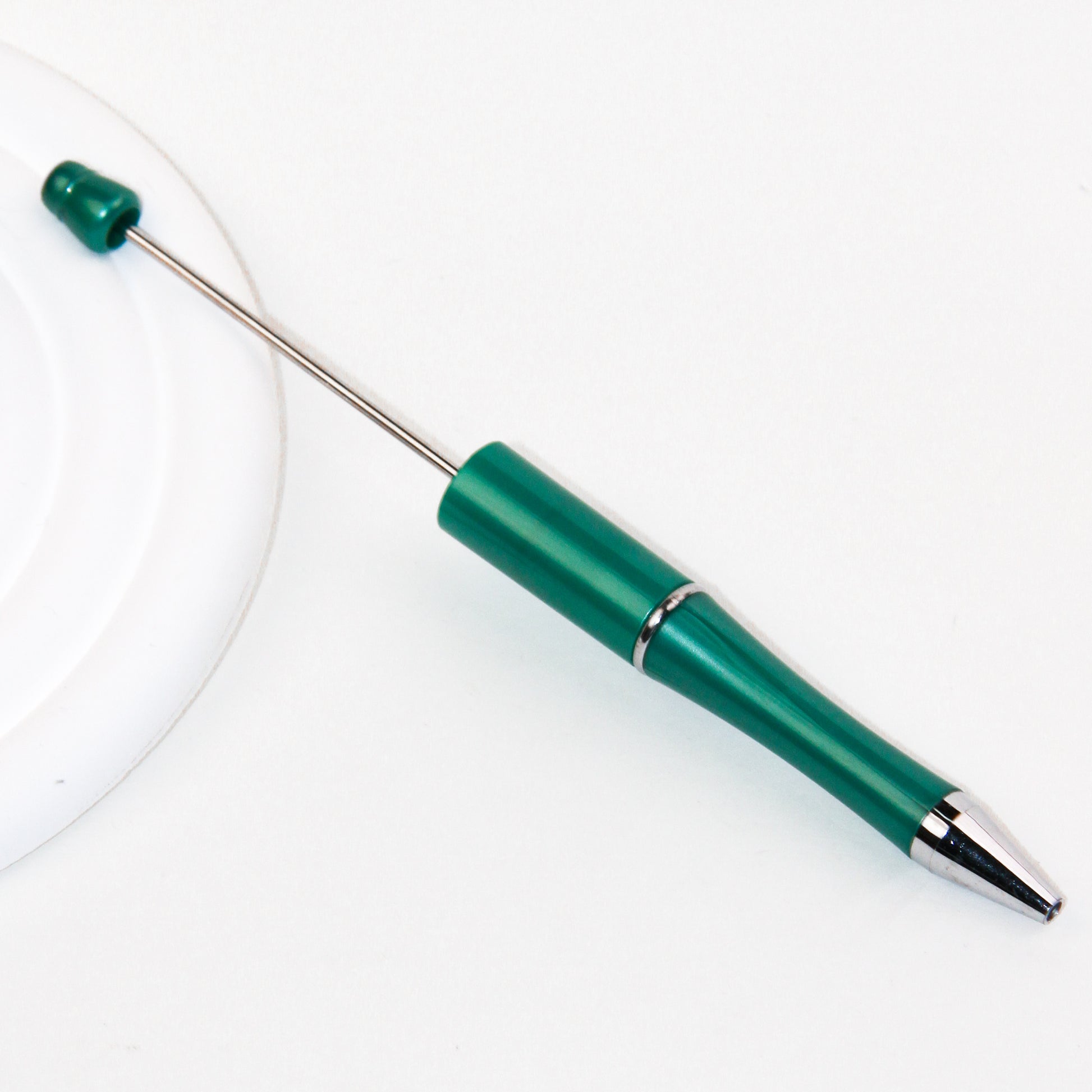 #85 10pcs Emerald Green-Beadable Pen Base